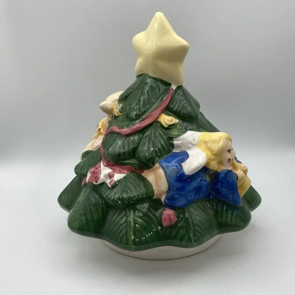 Vintage Cookie Jar Top Only / for 2001 Gibson Christmas Tree 10